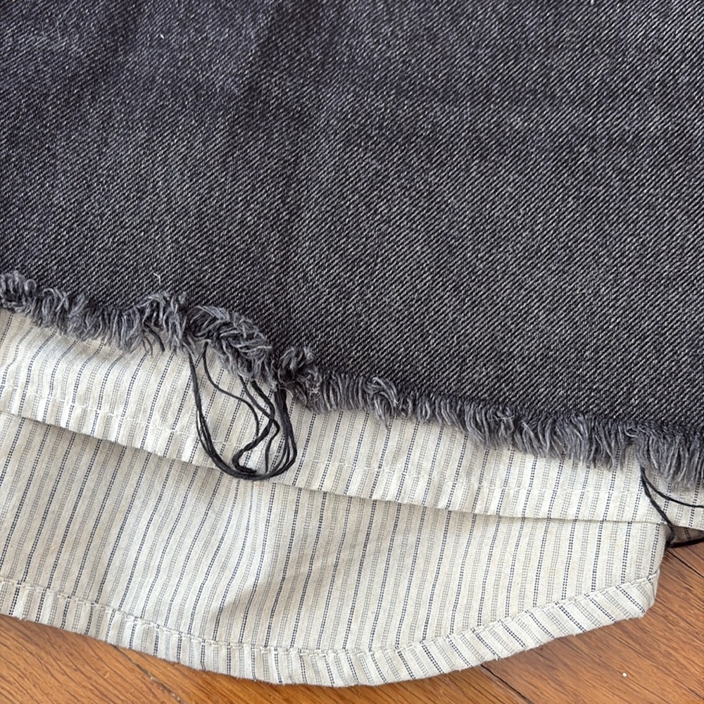 Alexander Wang layered shirt mini skirt. Size 25 fits tts like new - Picture 7 of 7